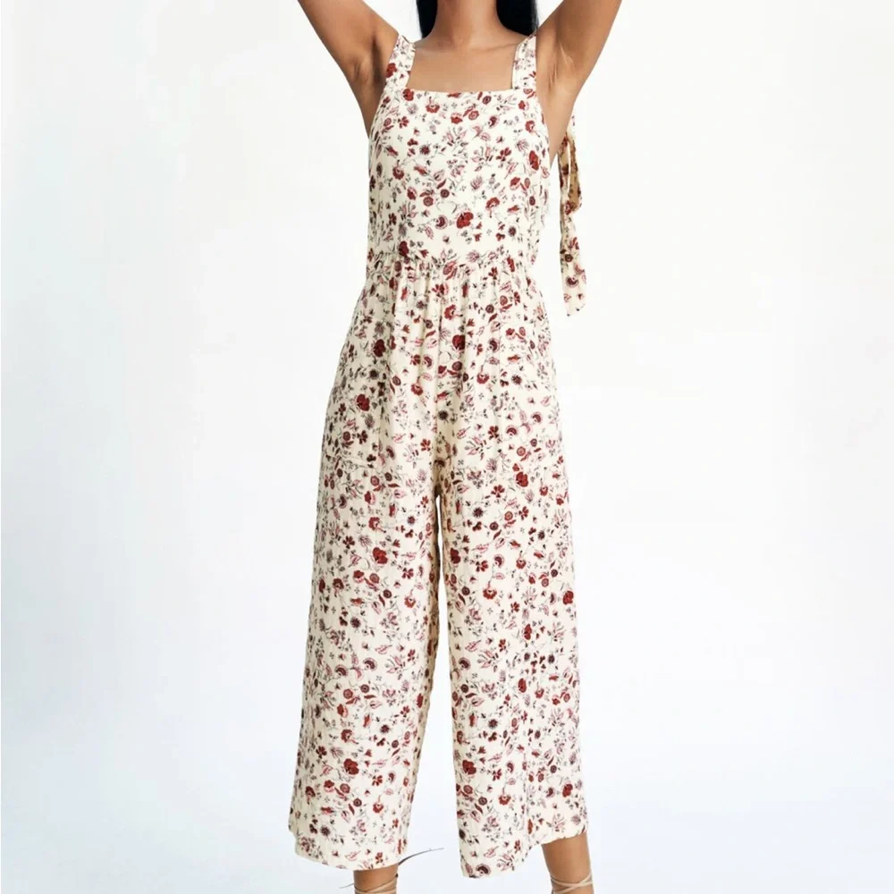 Zara Soft Printed Jumpsuit - Picture 2 of 3